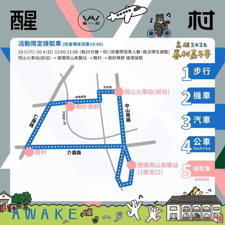 迎接岡山醒村全區開園！在地力量齊聚醒村　10/3-4精彩活動接力登場