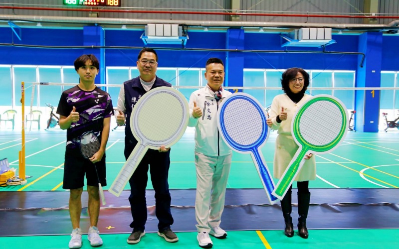  苗栗市運動新地標！      綜合羽球館今起試營運     打造全民健身新據點