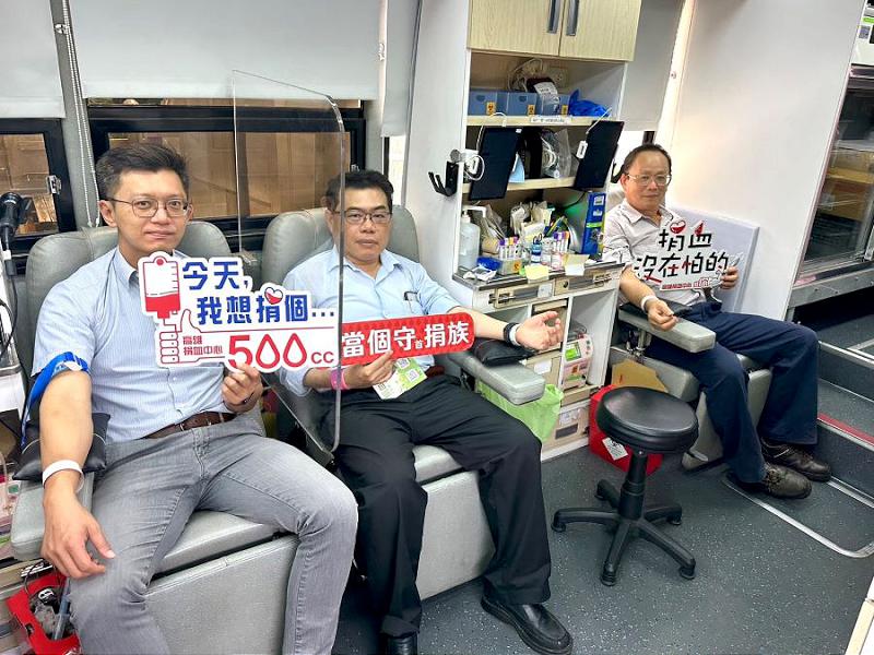 中油大林廠油愛 熱心捐血