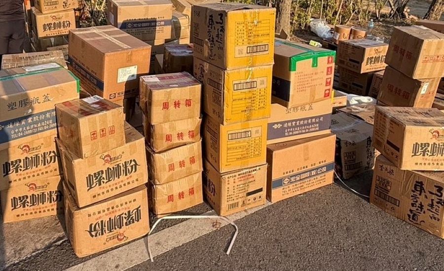 春節前夕強力掃蕩!高雄關與福建省調查處聯手查獲不法走私大陸香菇及食品