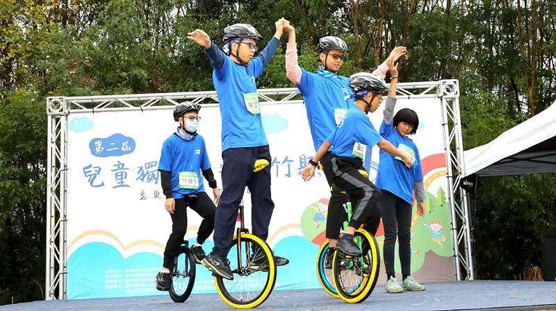 第二屆兒童獨輪車壯遊竹縣        近百名選手超越自己成就他人