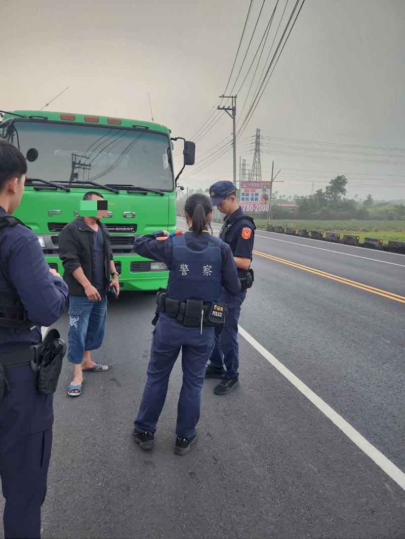 禁駛路段砂石車出沒擾民 潮警加強取締