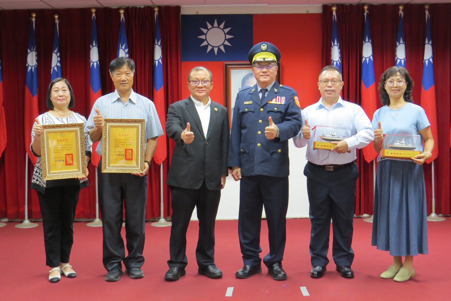 高雄港務警察總隊115年警察節 表揚模範警察、績優同仁