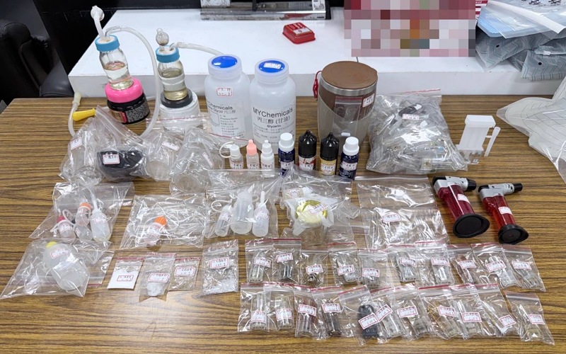 嚴打「喪屍煙彈」！新竹檢警全轄區掃蕩      緝獲1.7公斤依托咪酯、移送135起毒駕