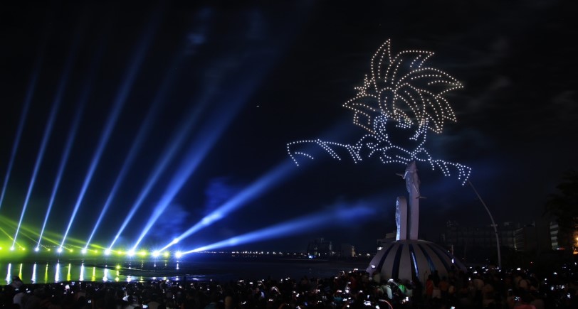 北歐浪漫點亮澎湖夜空!芬蘭國際煙火驚艷登場 《七龍珠Z》第二套「Cell篇章」700台無人機首度升空
