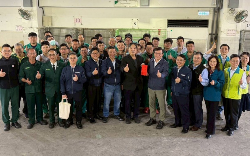 中華郵政董事長春節前夕慰勉桃園郵局快捷股同仁 肯定使命必達精神