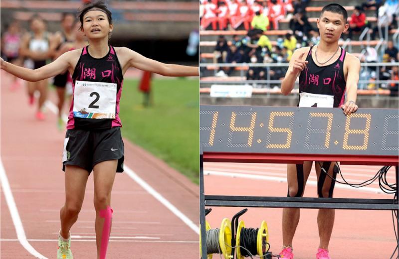 湖口高中刁筱唯圓金牌夢　徐立紘兩破大會奪雙金