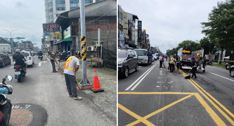 屏東市公所暖心服務！清潔隊主動出擊維護民生路安全，市長周佳琪貼心舉動獲讚譽
