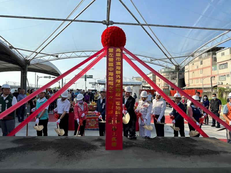 健全楠梓產業園區聯外交通陳其邁市長與林右昌部長共同主持濱海聯外道路南段工程動土祈福儀式