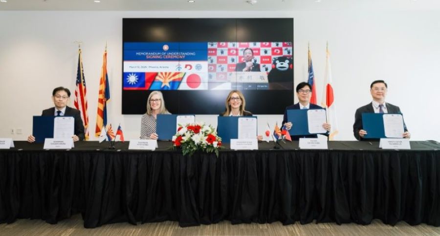 台美日跨海連線！陳其邁與亞利桑那州長、熊本縣知事簽署三方合作備忘錄