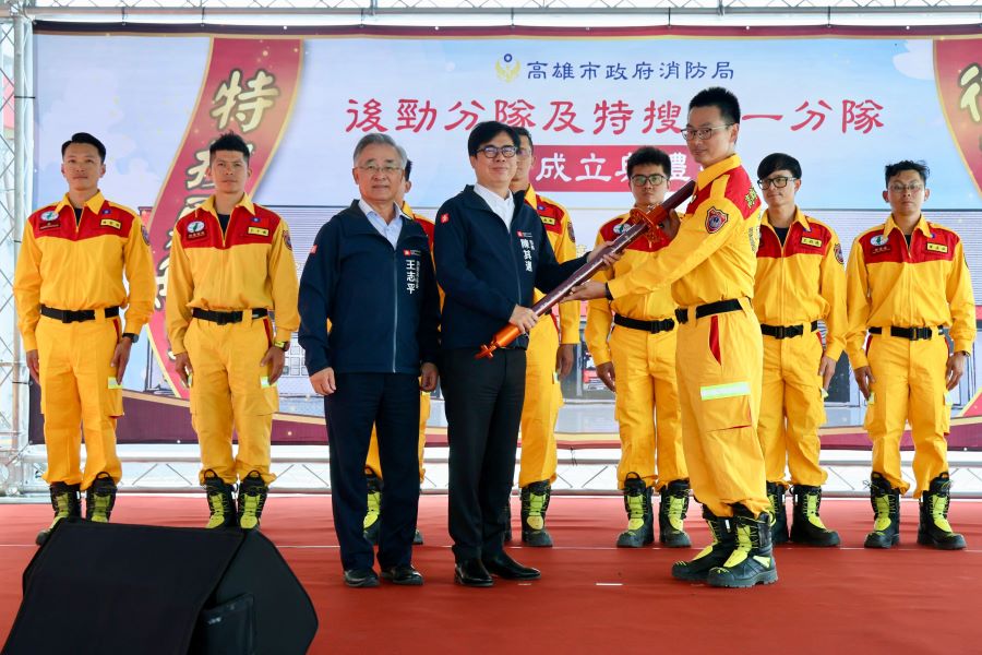 打造楠梓產業聚落安全後盾 後勁分隊與特搜第一分隊正式啟用