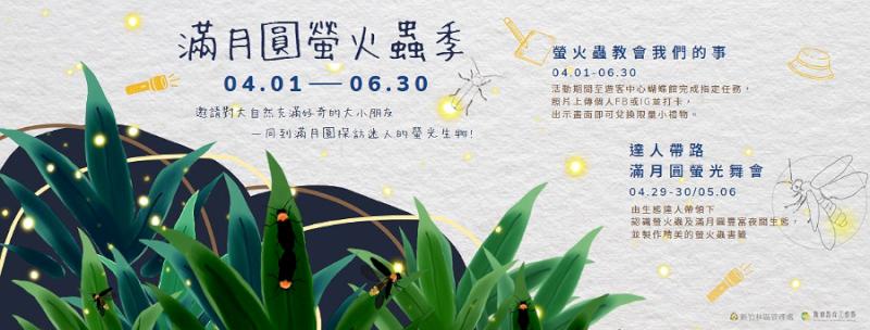「滿月圓螢火蟲季」4/1起跑   邀您探訪迷人的點點螢光