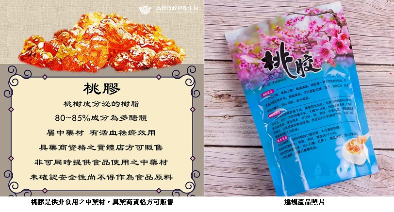 桃膠是中藥   網路販售違反《藥事法》挨罰