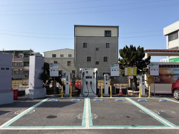 台南第六批電動車充電站將啟用