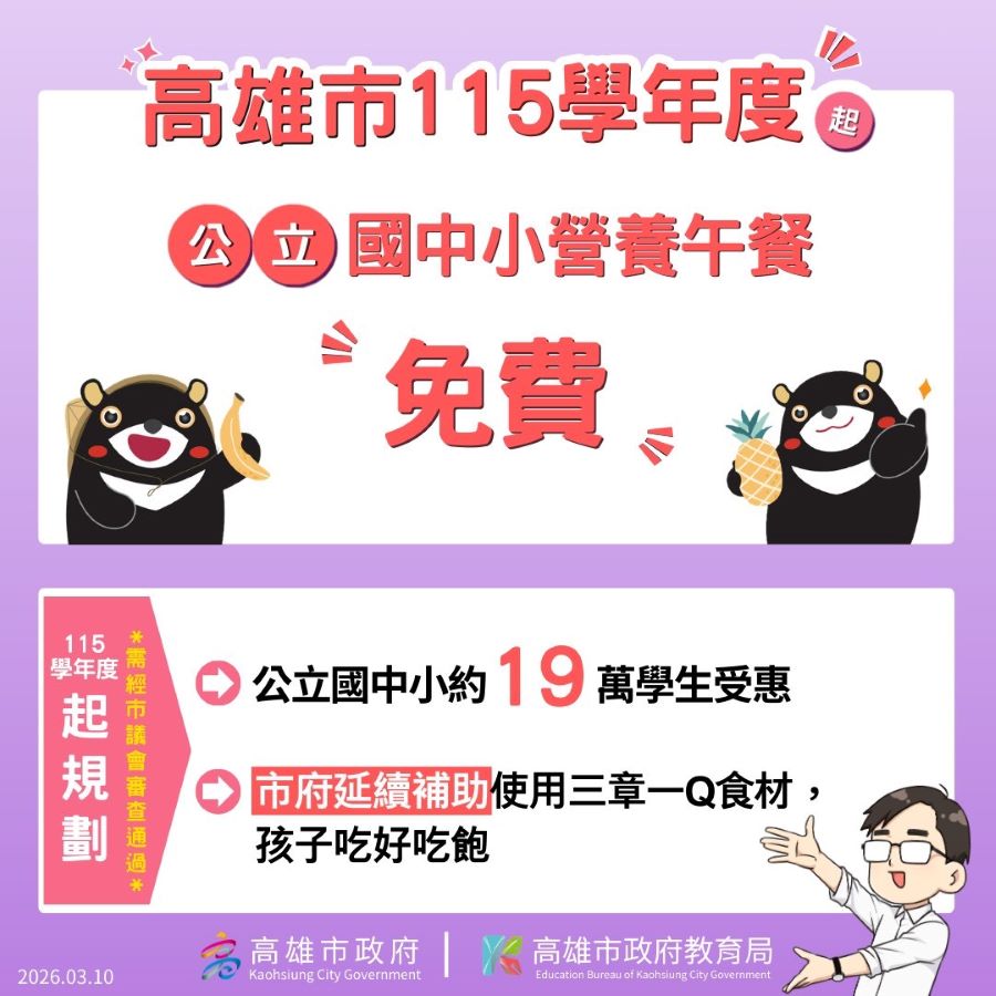 運動中心使用人次創新高 陳其邁：14座運動中心年底如期如質達標