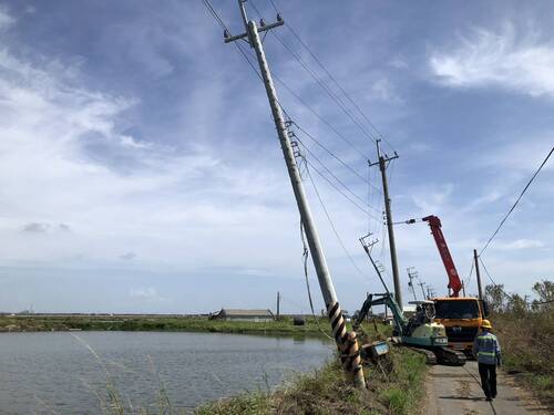 台南溪北停電剩尾數台電針對養殖漁區搶修 