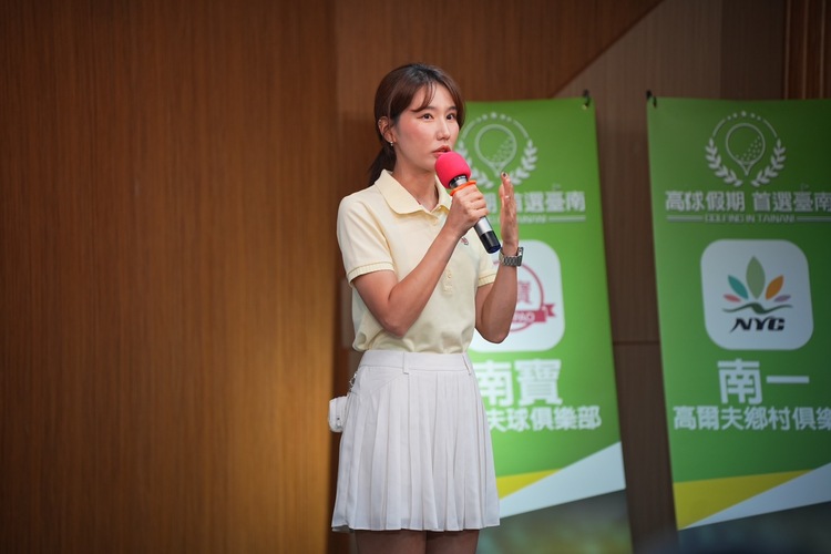 韓選手徐秀娟遊台南推廣高爾夫運動觀光