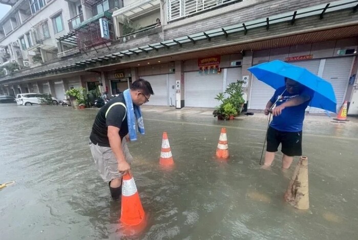 豪雨狂炸台南6小時數區淹水