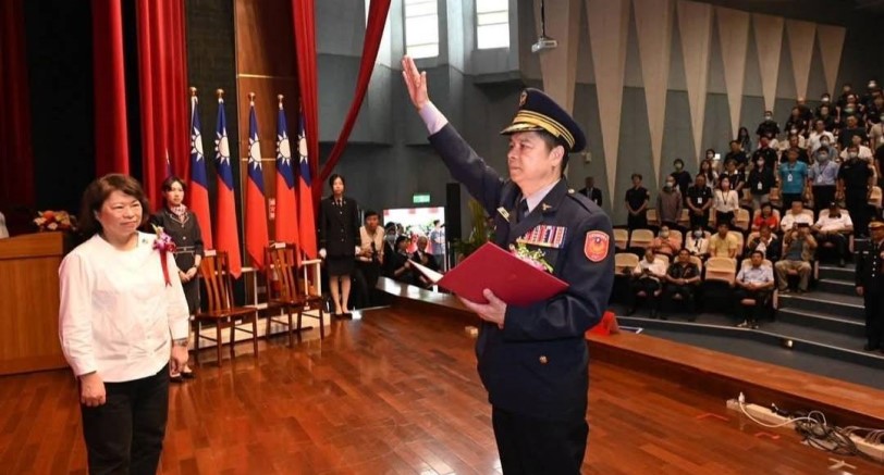 陳明志接任嘉市警局長 市長黃敏惠願當最堅強後盾