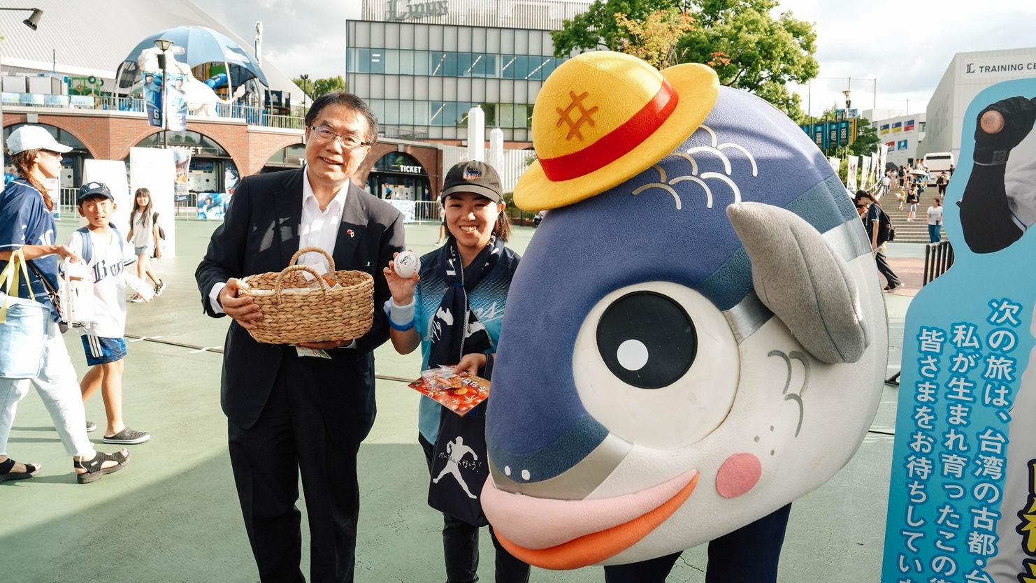 日本西武職棒辦台南日市長開球