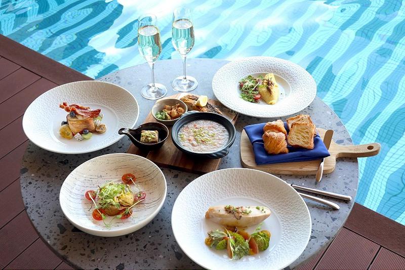 高雄承億酒店首推「高空香檳池畔早餐」 透早品嚐超鮮美虱目魚肚海味粥  眺望無敵港景暢飲香檳