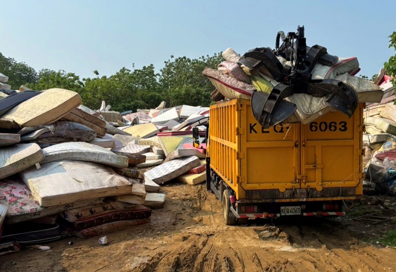 廢彈簧床堆置有解！苗栗市公所投入60萬        預計4月中旬處理1500張