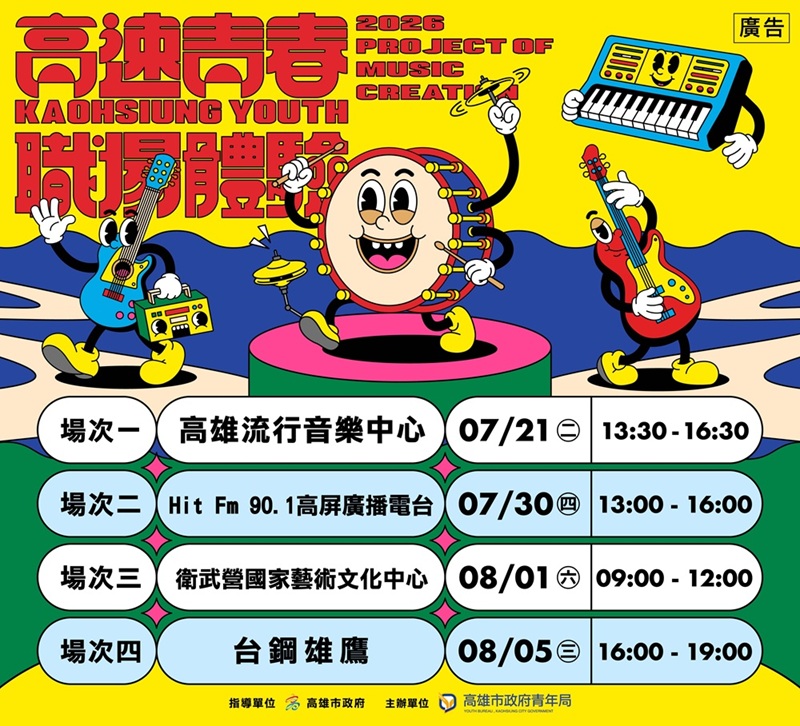 高速青春暑期特別企劃  展演前導活動 × 4大職場體驗全面啟動