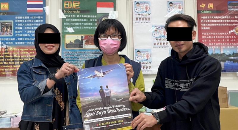 每逢佳節倍思親   印尼夫妻自行到案返鄉過齋戒月