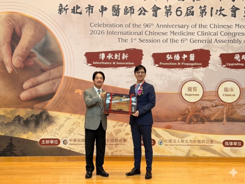 中西醫整合成果亮眼　高雄長庚蔡明諺獲華佗醫療奉獻獎總統親頒