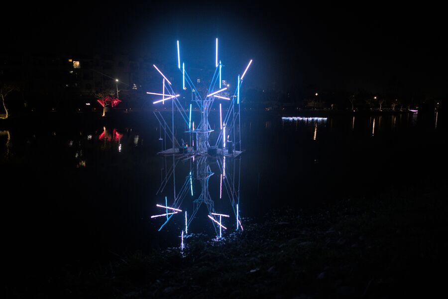 台南鹽水月津港燈節展現多元藝術