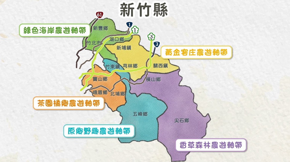 竹縣「農遊軸帶」系列「一遊打盡」    邀您春節全家來走春