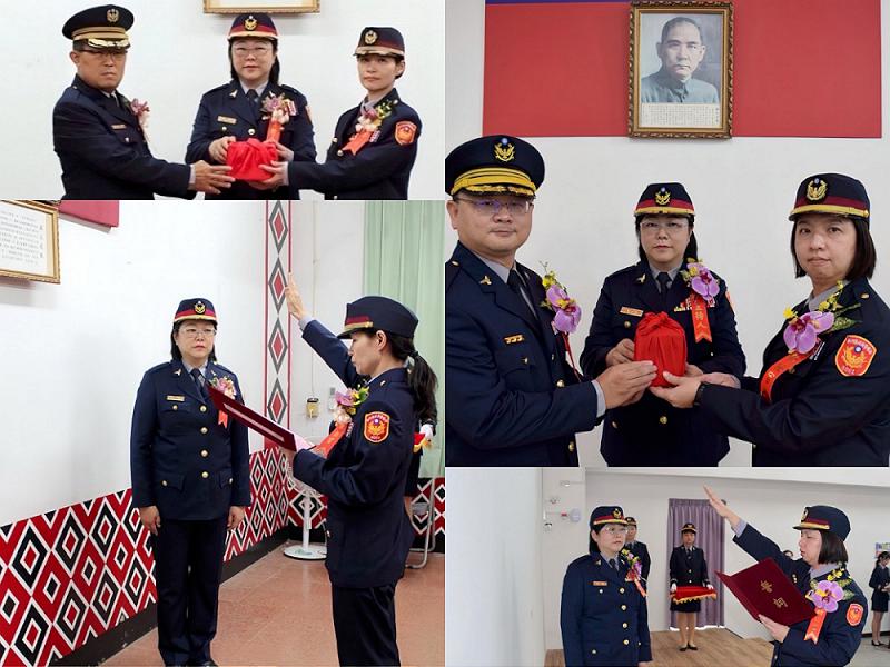  新任新埔、橫山分局長今上任       竹縣警局長宣介慈期勉持續守護鄉親 