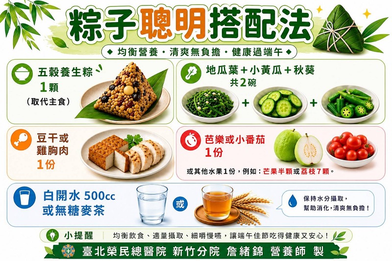 端午連假不怕胖、不脹氣！營養師傳授「4大秘訣」健康過節