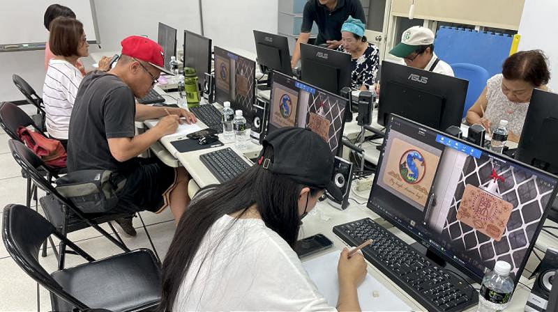 苗栗泰安DOC雷雕設計創作      展現泰雅圖騰文化之美