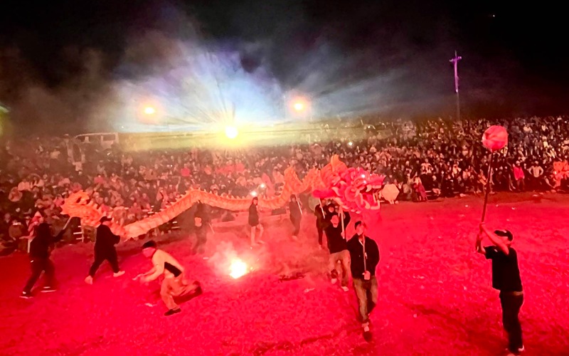 苗栗火旁龍之夜震撼登場 多尾祥龍齊舞點燃山城夜空