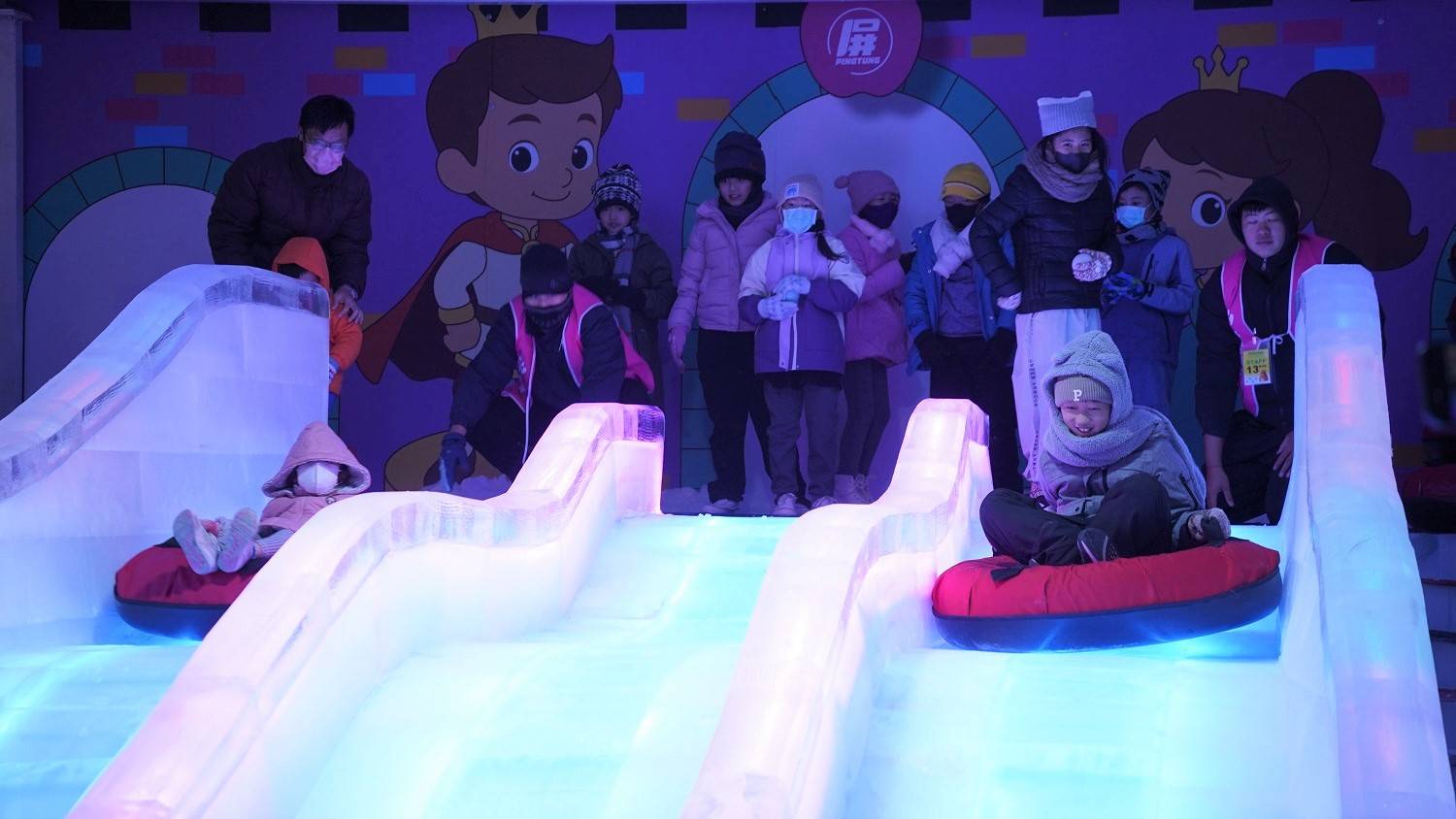 會下雪的冰宮城堡、超萌水果動物、全新遊具