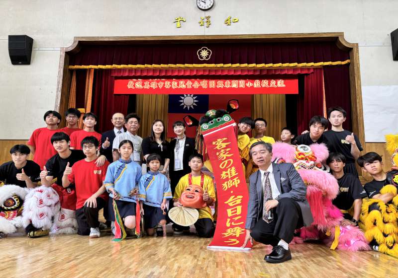 高雄客家兒童合唱團赴日交流 歌聲與獅藝串起台日情誼