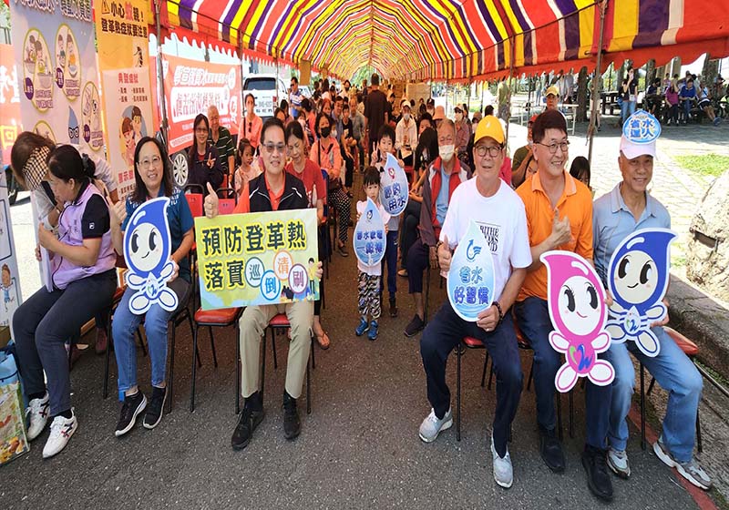 高市小港區坪頂里辦公處宣導節水珍惜資源 日常落實登革熱防治