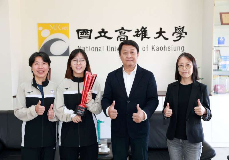 高大運健休系碩士生田曉雯新加坡桌球大滿貫賽 帕拉桌球女單直落三摘金