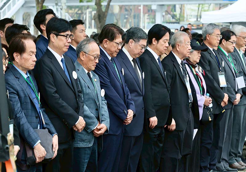 陪同出席228事件79週年中樞紀念儀式 陳其邁：銘記歷史教訓珍惜民主自由