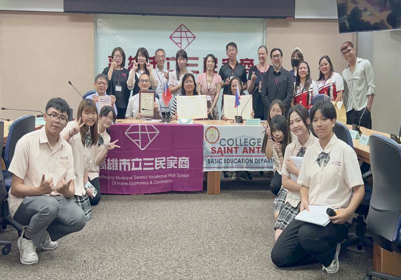 高市三民家商攜手菲律賓聖安東尼學院 深化雙語教育、跨國專題交流等合作