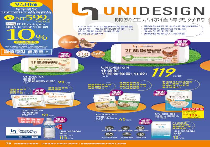 萬家福量販與樂家康超市自有品牌系列商品上架 單筆消費滿額聯名卡支付回饋折現券