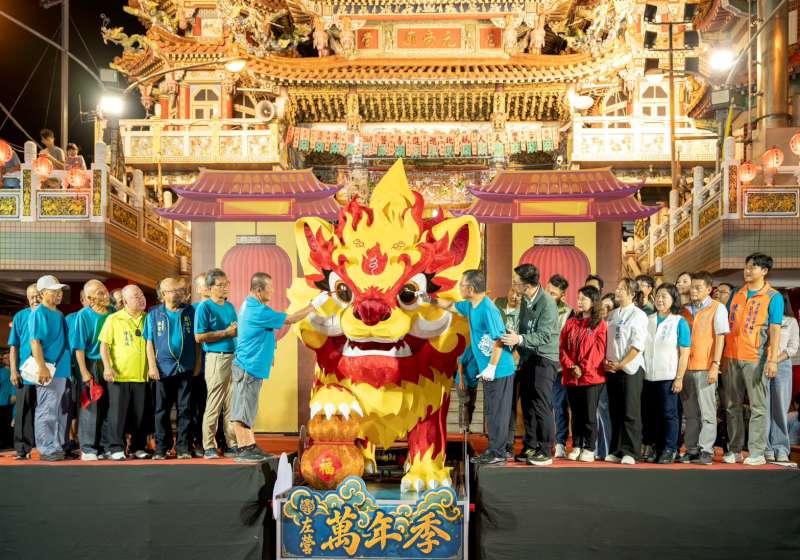 2026年高雄左營萬年季火獅開光點睛 為期5天蓮池潭景區周邊登場