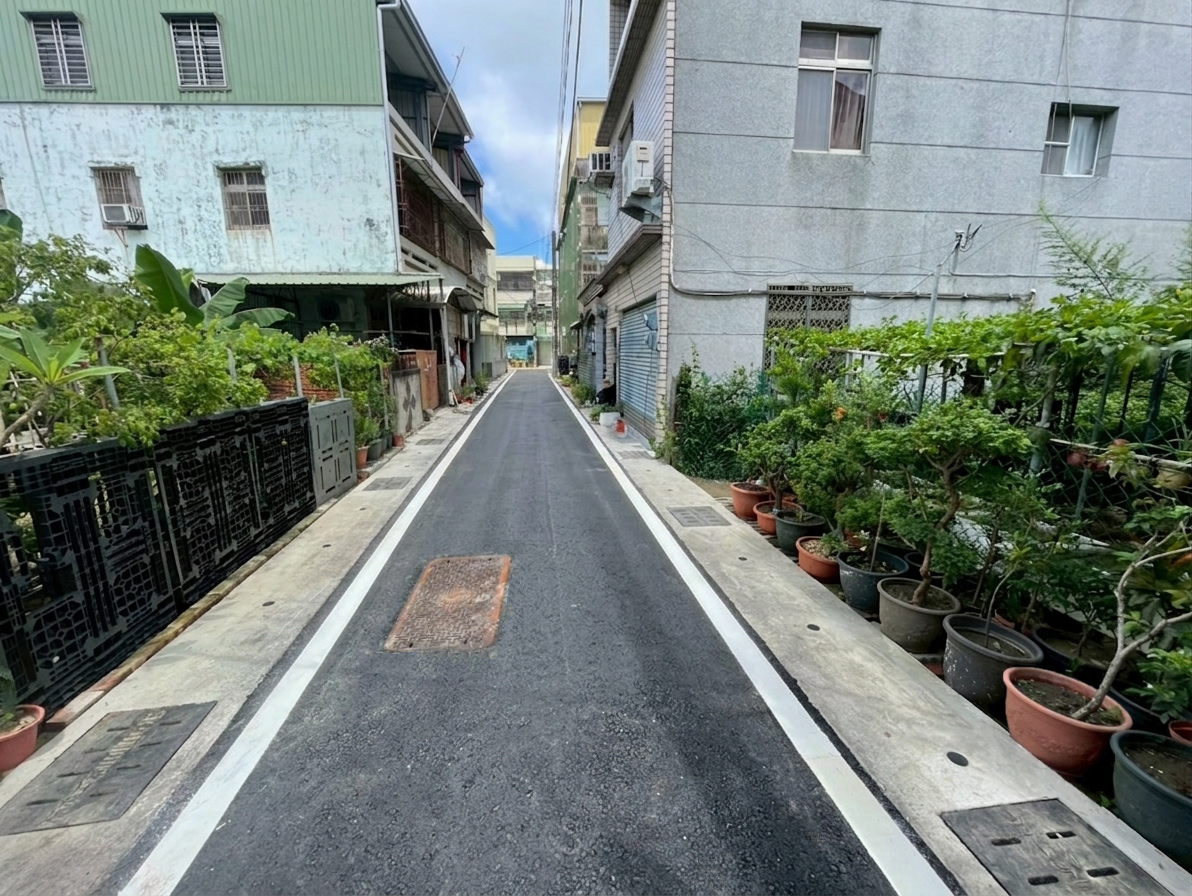 高市工務局新工處貫通路竹區建國路196巷10弄、23弄 提升用路品質