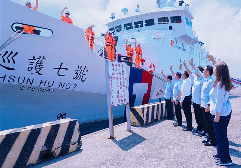 海巡署巡護七號115年第二次巡護太平洋公海 海委會主委管碧玲慰勉執勤人員