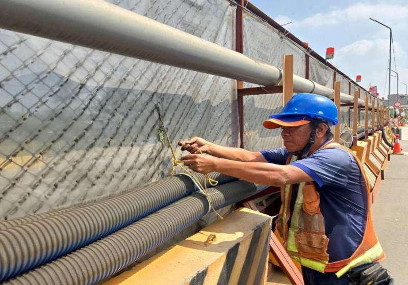 強颱薔琵外圍環流強風豪雨恐致災 高市捷運局盤點高捷工區防汛整備加固輕軌路樹