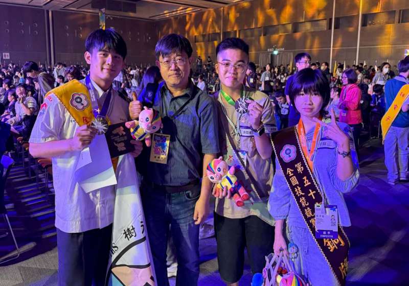 勞動部第56屆全國技能競賽 正修科大數媒系彭子庭3D數位遊戲藝術職類鍍銅