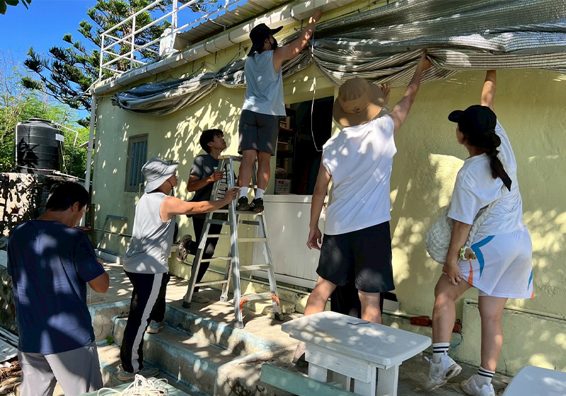 高大建築系師梁凱翔領軍7跨系年級學生 登島澎湖縣東吉嶼一個月體現服務學習