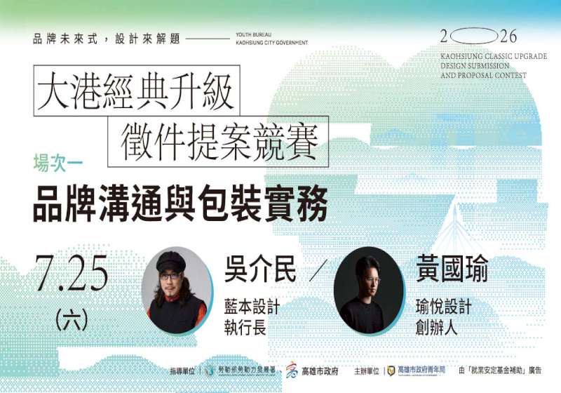 高市青年局2026大港經典升級提案賽培育課程 7至9月5主題10堂18至35歲免費