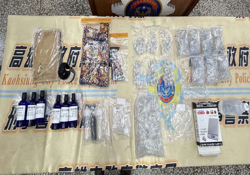 高市男自分裝毒品滿足下游需求牟利  刑大偵一隊1分隊循線逮人扣證物送辦